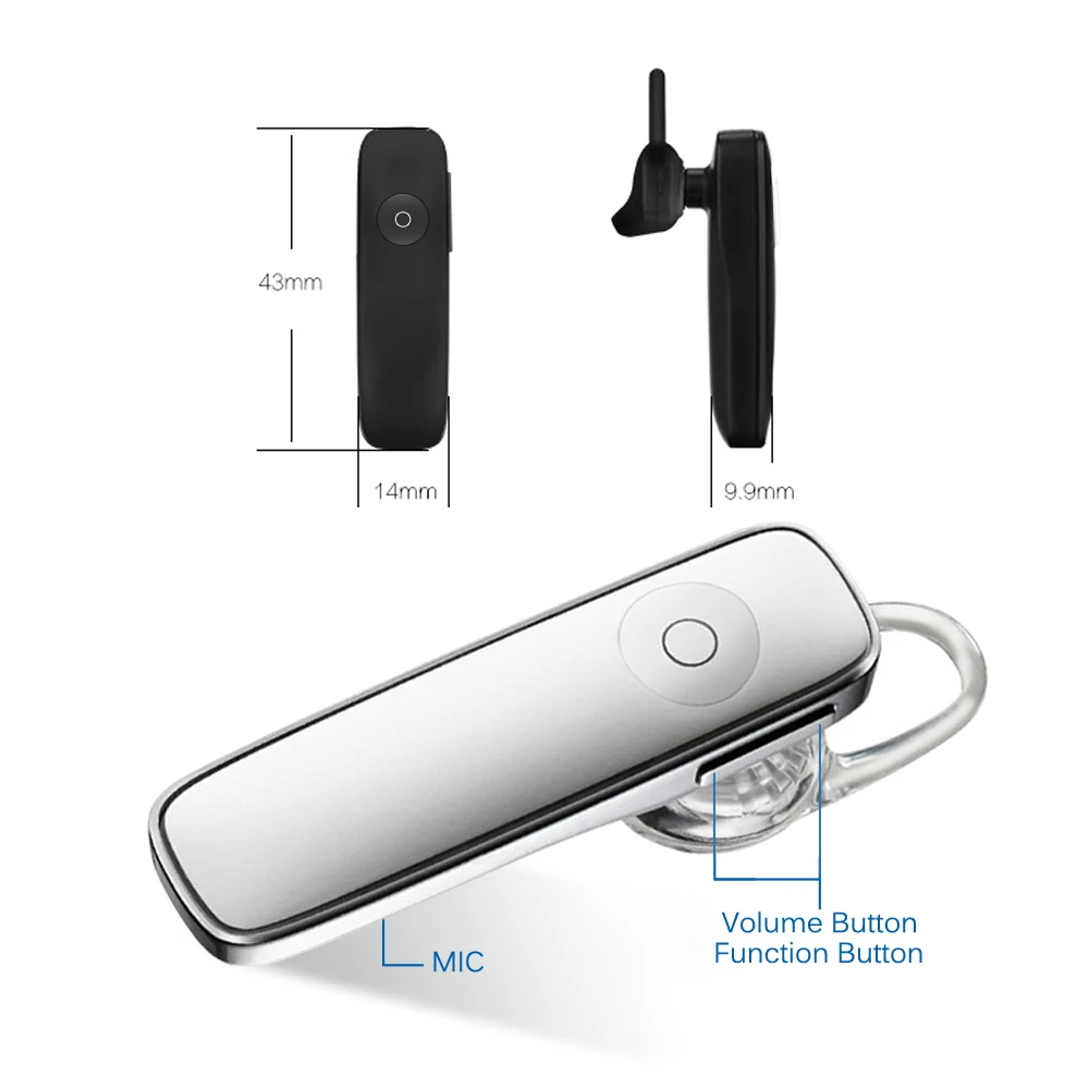 M165 Мини Bluetooth V4.1 беспроводные наушники стерео гарнитура Handfree с микрофоном для huawei