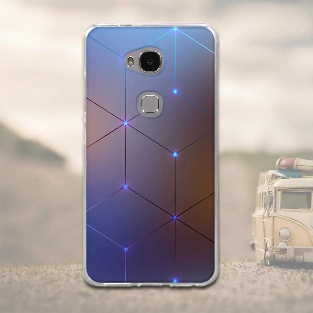 Мягкий чехол из ТПУ с цветком для Huawei Honor Play 5X/Honor 5X задняя крышка GR5 X5 KIW TL00 TL00H|tpu