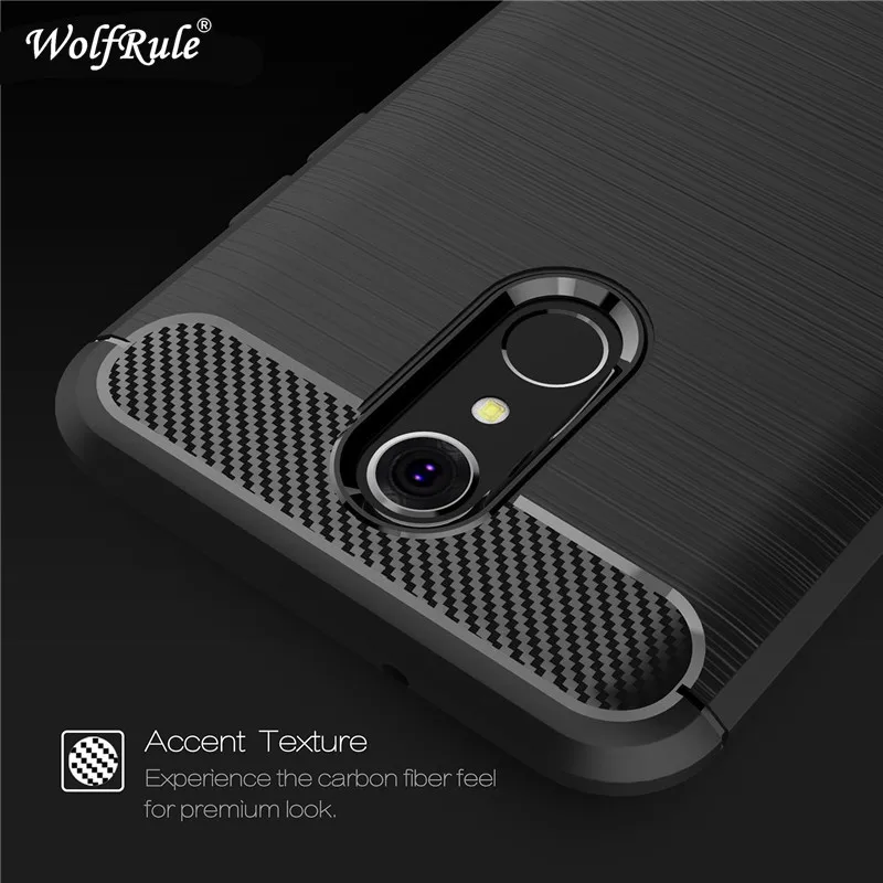 Чехол WolfRule для LG Q7 противоударный мягкий матовый чехол из ТПУ Plus / Q7A Funda 5
