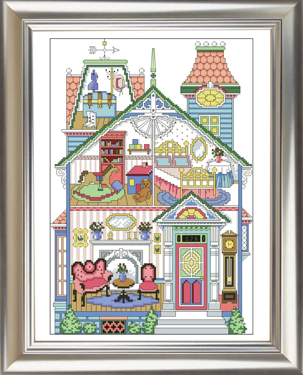 

Needlework,DIY Cross Stitch,Sets For Embroidery kits,11CT&14CT,Toy house