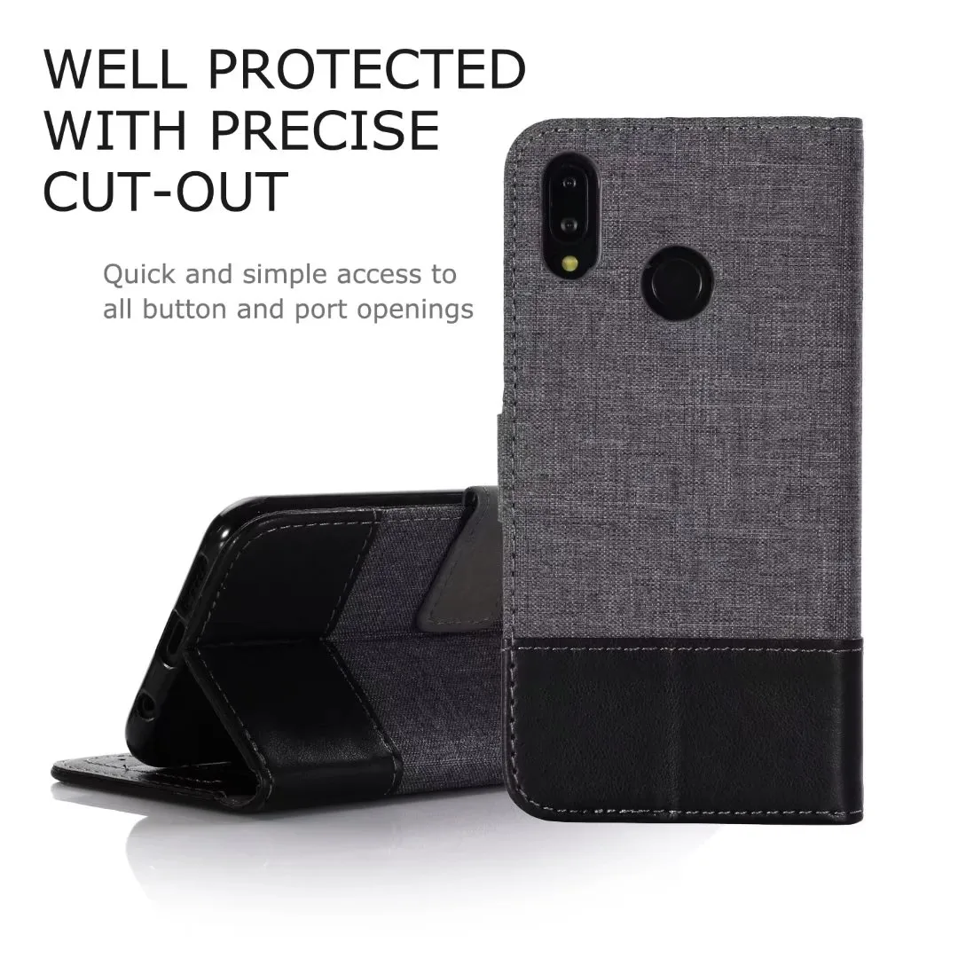 Роскошный джинсовый ковбойский кожаный чехол с вышивкой для Huawei P20 P10 P9 P8 Lite 2017