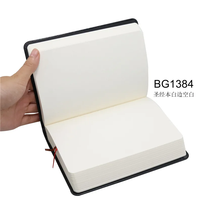BG1384 Винтажный блокнот из плотной бумаги, кожаный блокнот, Библейский дневник, книга Zakka, дневники, школа планирования, канцелярские принадлежности для офиса - Цвет: BG1384