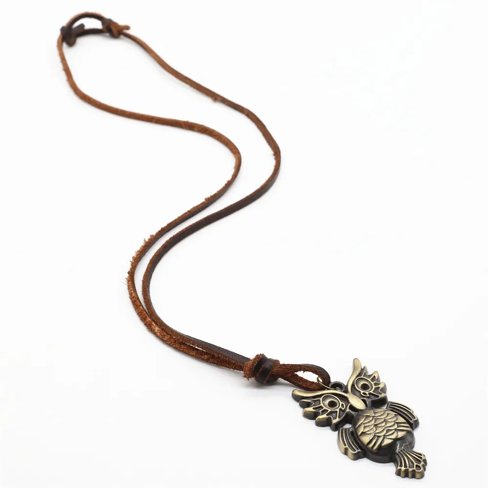 Цепочка с подвеской в виде совы для мужчин и женщин длинная Повседневная цепочка