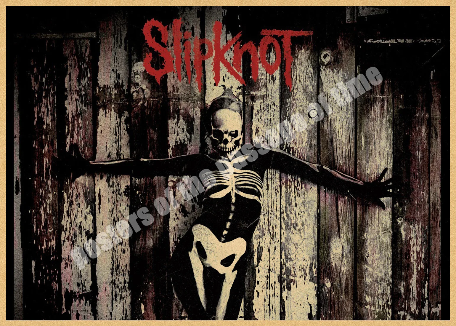 Slipknot тяжелый металл плакат/рок-группа/крафт-бумага/Бар плакат/наклейки на стены/Ретро плакат/декоративная живопись/30*20 см - Цвет: Бургундия