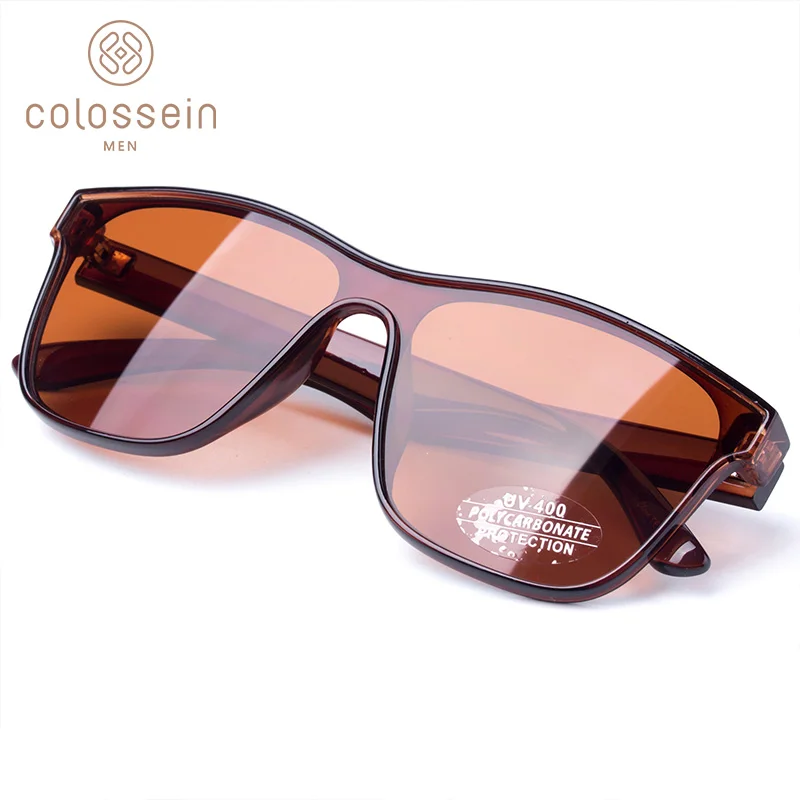 COLOSSEIN Солнцезащитные очки Мужские Модные Винтажные двойные впрыски легкие