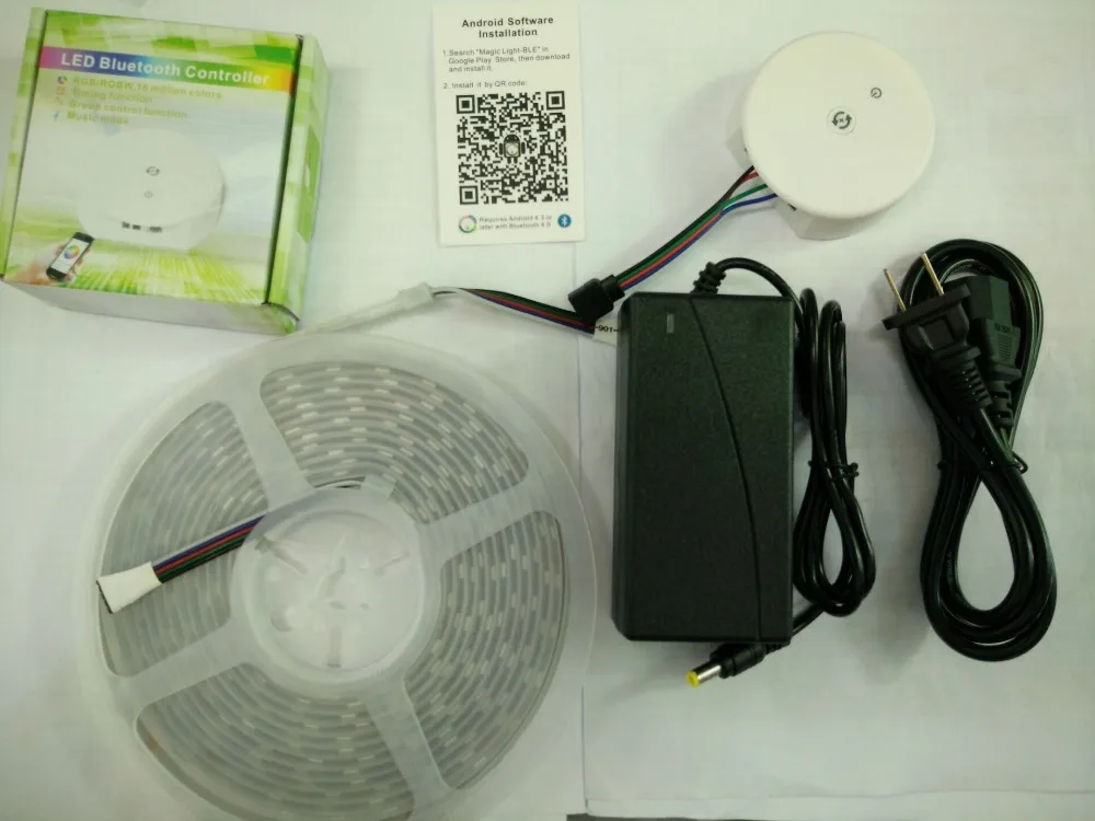 Гибкая светодиодная лента 5 м/рулон 300 светодиодов RGBW/RGB SMD 5050 + НЛО IOS и Android Bluetooth