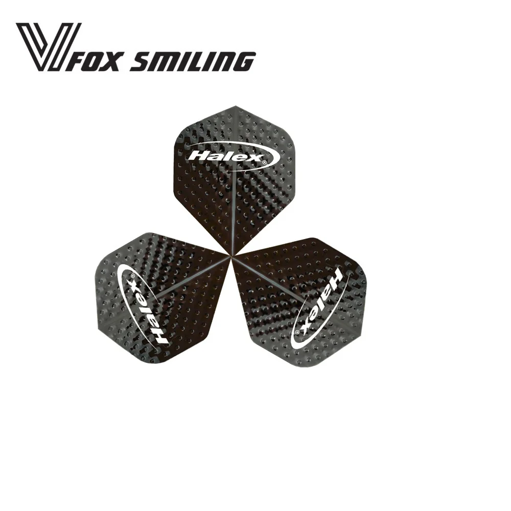 DFL-113017 30pcs Fox Smiling 30 шт. узор 2D крутая стандартная дротика ПОЛЕТЫ хорошая Дротика s полет открытый крыло хвост черный DFL-113017 - Цвет: DFL-113017 30pcs