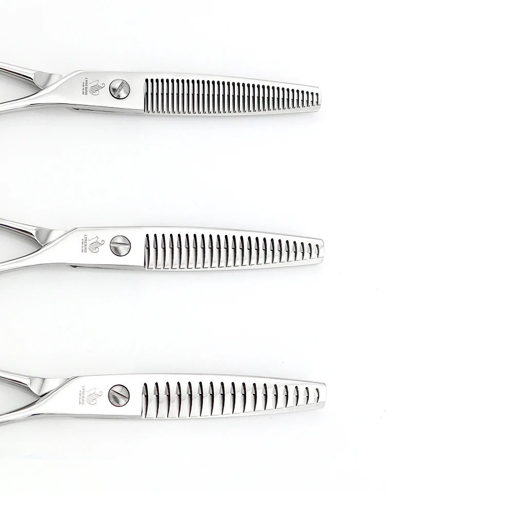 Ножницы для филировки волос серебристые 6 дюймов Япония 17 зубцов 23 зубца 35 Зубцов