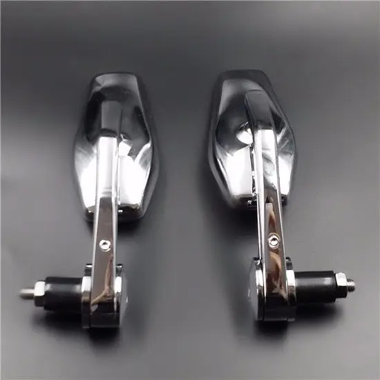 Chrome 7/8&quot 22mm Handlebar End Mirror For Honda Kawasaki Suzuki Yamaha Cafe CB | Автомобили и мотоциклы