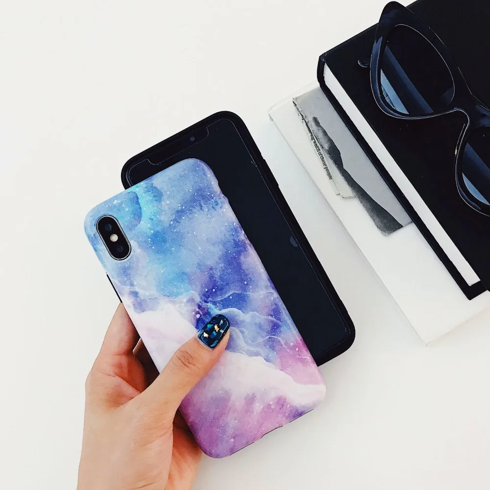 Модный чехол Fantasy starry sky для iphone X XS пара моделей 8 7 6 6s Plus | Мобильные телефоны и