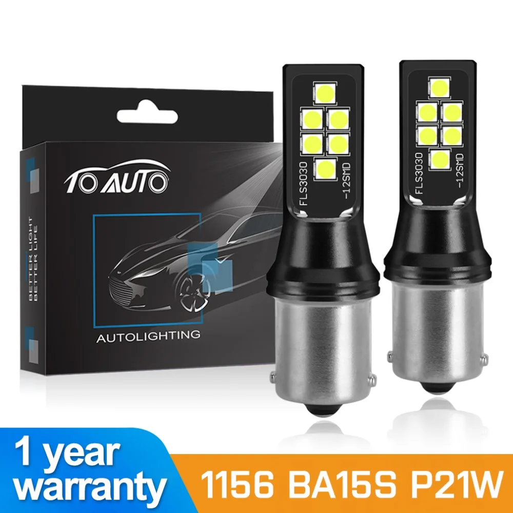 

2 шт., светодиодсветодиодный лампы P21W 1156 BA15S R5W R10W для указателей поворота автомобиля
