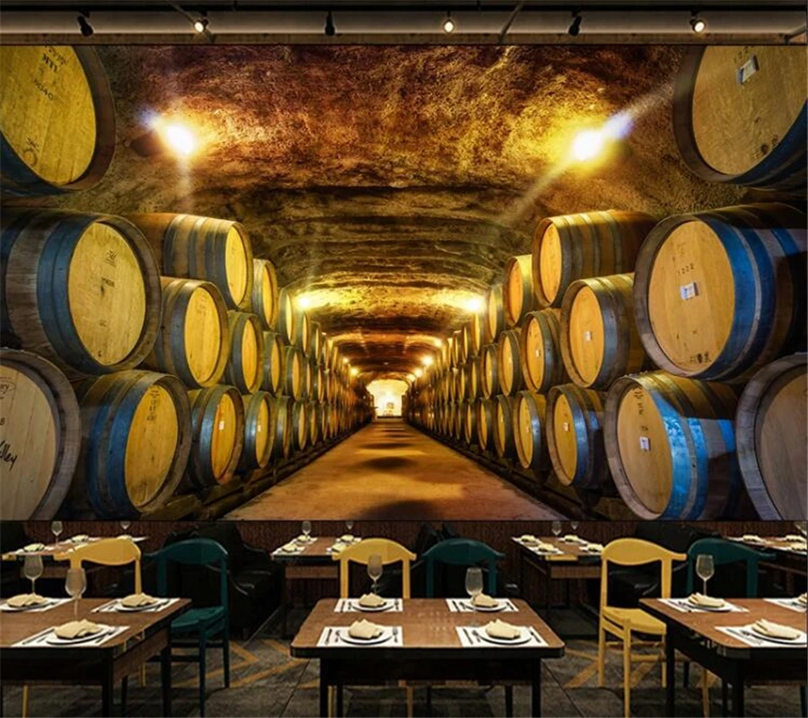 3d обои на заказ европейские ретро ностальгические декор для бара фоновая стена