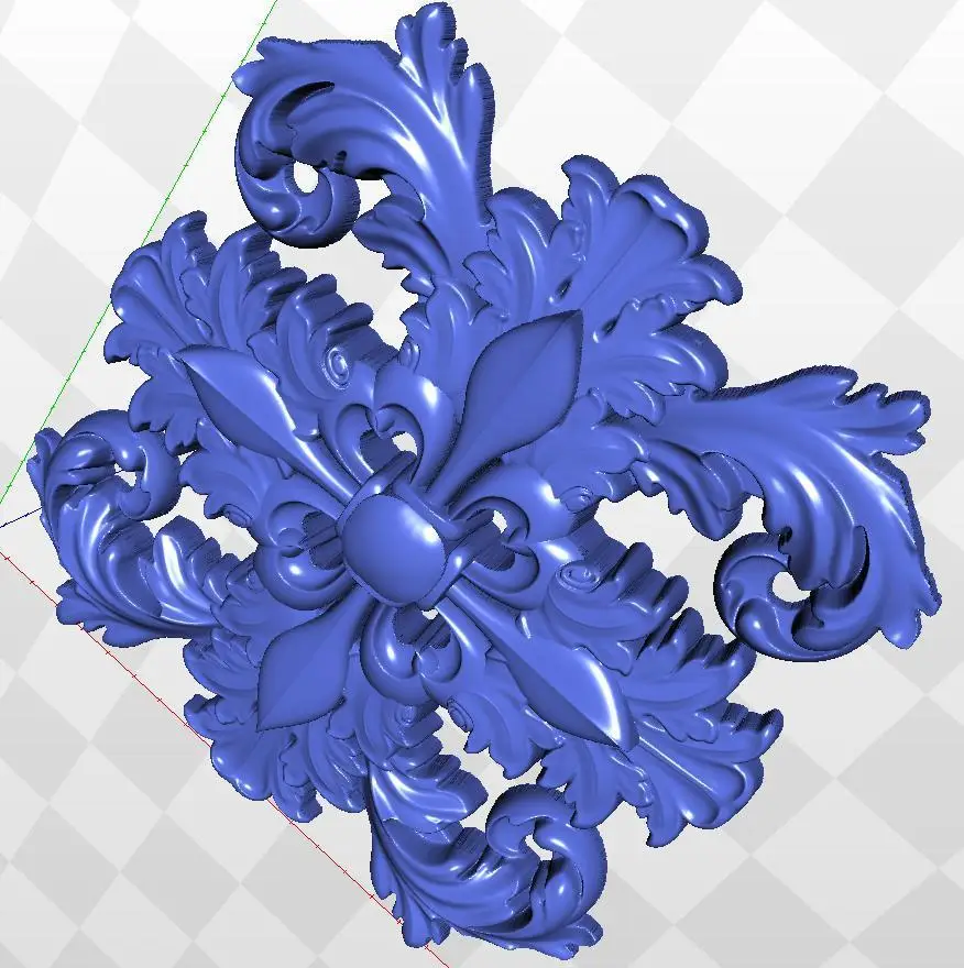 

model relief rosette_62 format 3d for cnc in STL file 3d