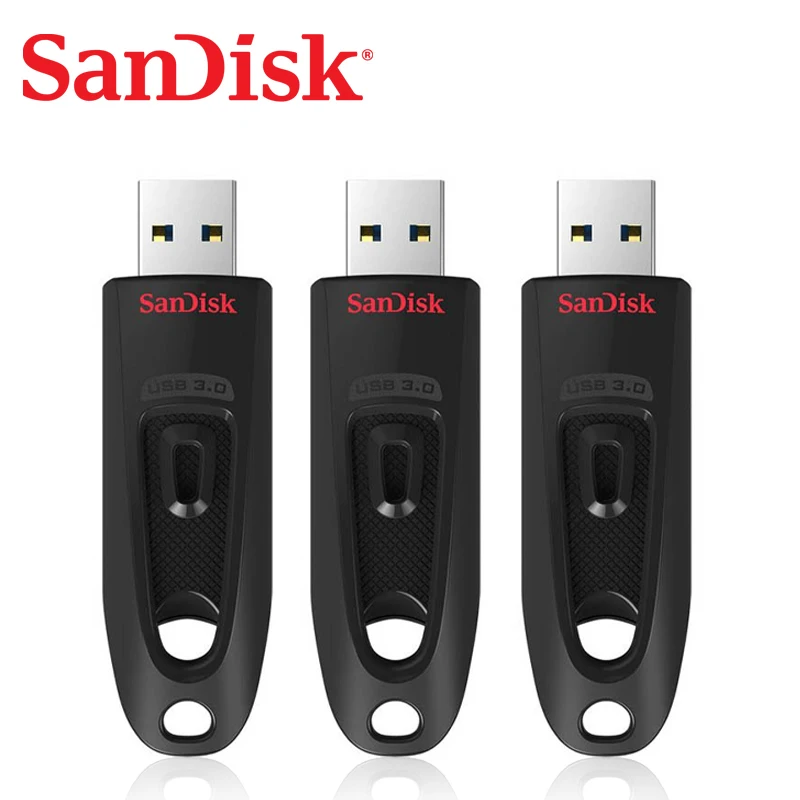 SanDisk CZ48 USB флешка 3,0 флеш-накопитель 256 ГБ флеш-накопитель 128 ГБ USB3.0 карта памяти 64 ГБ Флешка 16 Гб USB ключ 32 Гб 100 м/с
