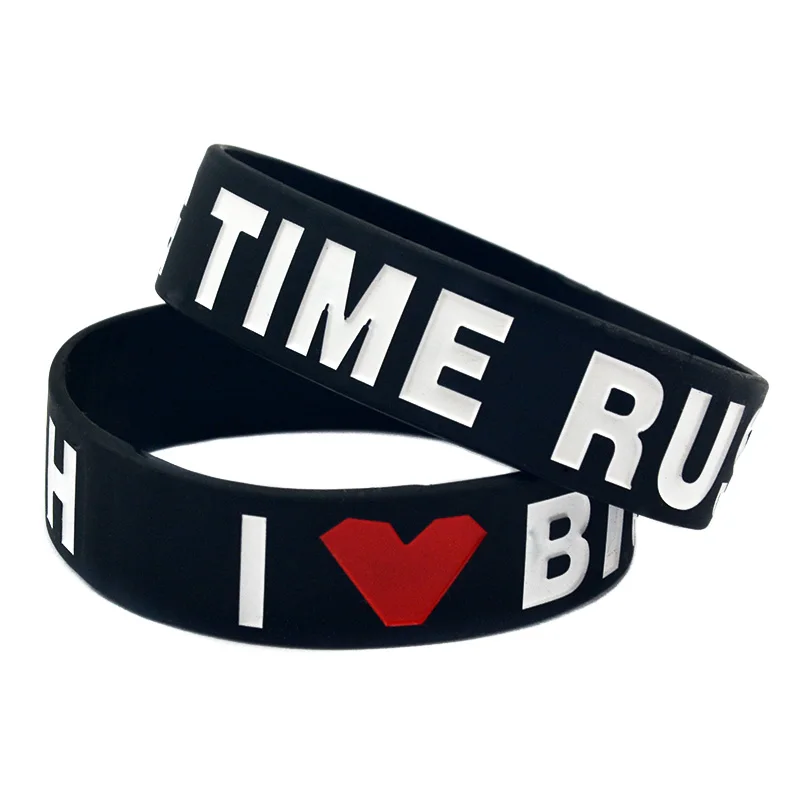 1 шт. силиконовый браслет с надписью I Love Big Time Rush шириной 3/4 дюйма для любителей