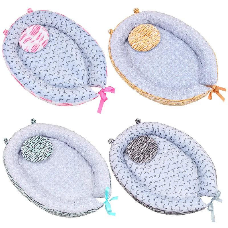 Soft Cotton Moses Basket Bassinet Portable Bed in Baby Cribs Carrycot Co Sleeping Newborns Mattress for Cradle | Мать и ребенок