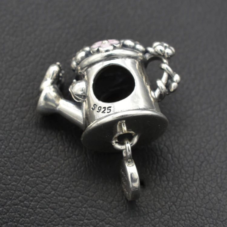 925 sterling silver flower butterfly watering cans charms bracelet beaded DIY string accessories gift | Украшения и аксессуары