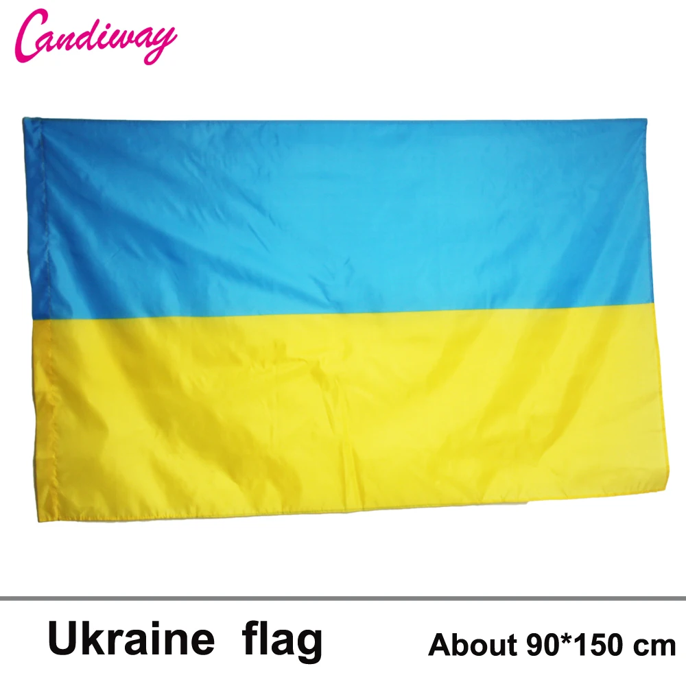 90*150 см флаг Украины национальная летающий без флагштока для домашнего декора
