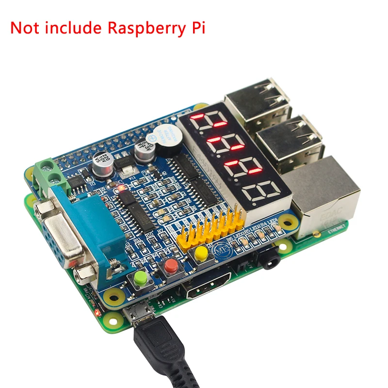 Raspberry Pi 3 GPIO 232 многофункциональная Плата расширения со светодиодной трубкой Nixie С