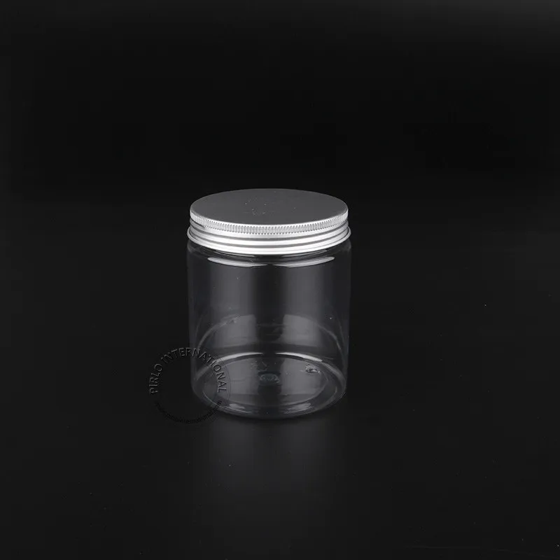 10 шт./лот 250 грамм/250 мл Clear Пластик Крем Jar 8 унц. пустой ПЭТ макияж контейнеры