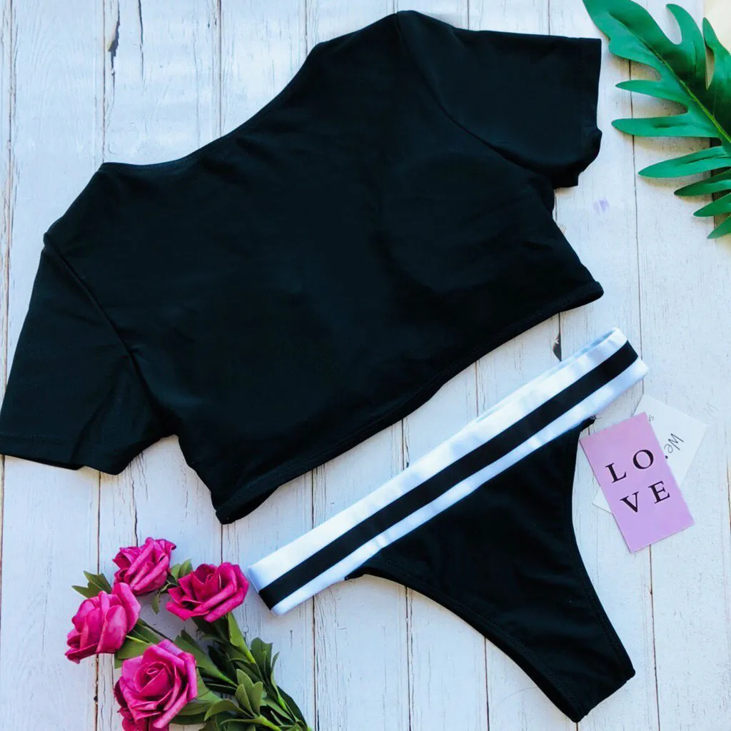 SAGACE костюмы из двух частей кнопки купальные Костюм спортивный купальник