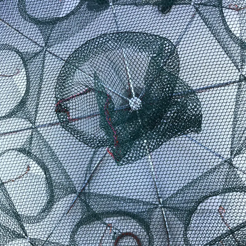 K8356 усиленная Автоматическая рыболовная сеть с 4 16 отверстиями клетка для