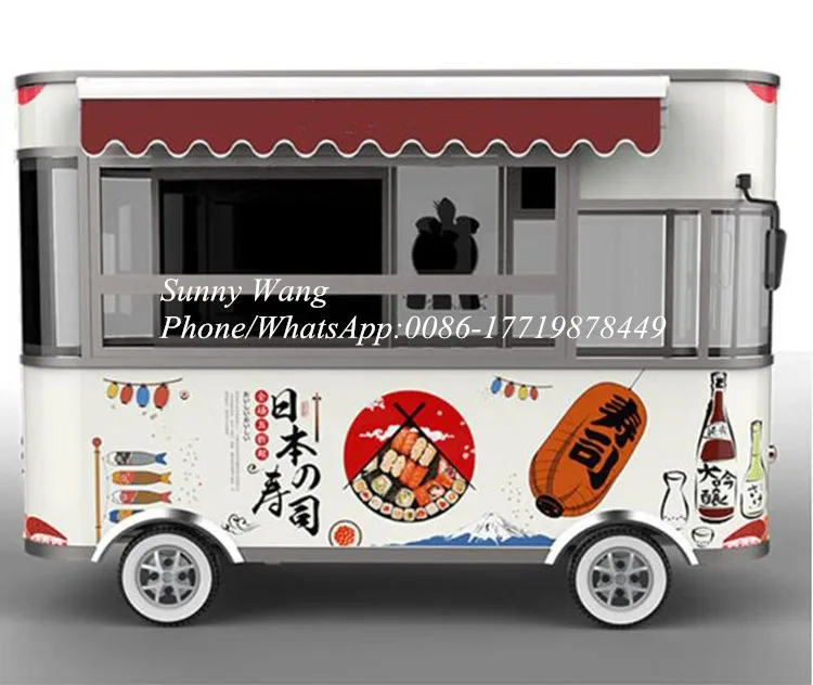 

Mobile food van /ice cream food trailer with 3.2 meter length