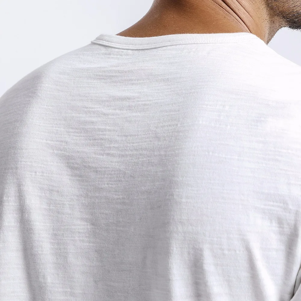 SIMWOOD 2019 Летние футболки Для мужчин Slim Fit О образным вырезом тонкий белый короткий