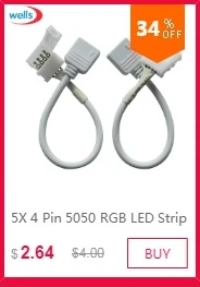 100 шт. 4 Pin гамма разъем адаптера иглы Мужской Двойной 4pin светодио дный 5050 RGB полосы