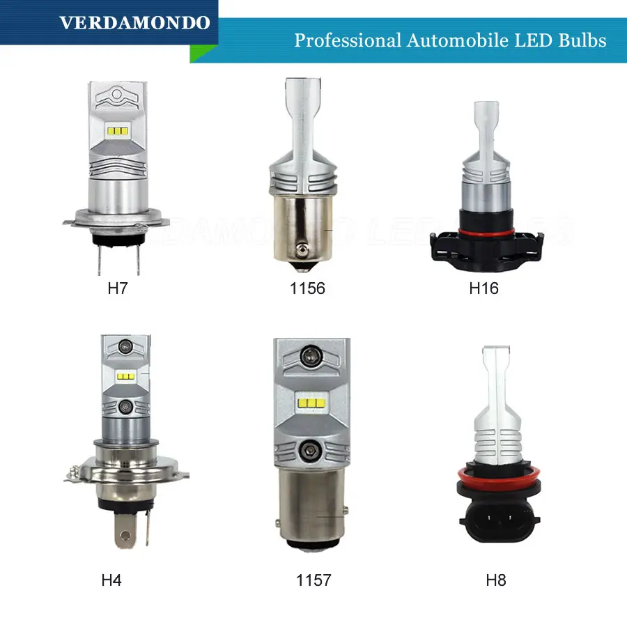 H8 H16 1156 BA15S P21W 1157 BA15D H4 H7 Super Bright High Power White CSP 6 SMD 6500K LED Fog Light DRL Bulb DC 12V | Автомобили и