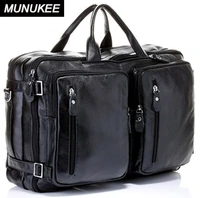 4use 100 cowhide genuine leather mens travel bag real leather duffle bag big luggage bag carry on overnight handbag tote black