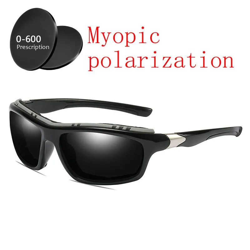 Polarized-0 Индивидуальный заказ близорукость минус рецепт поляризованные линзы солнцезащитные очки для женщин для мужчин дизайнер Винтаж вожден - Цвет линз: Polarized-0