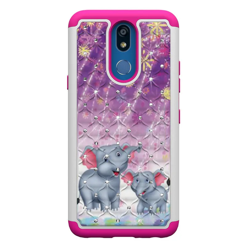 Fireworks icon Гибридный блестящий чехол для LG V40 K40 K30 K10 K8 G7 Q7 Блестящий сияющий блеск Чехол Defender для LG G8 ThinQ двухслойный - Цвет: Fireworks icon