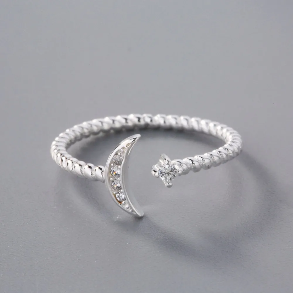Кольцо женское витое с кубическим цирконием на палец|ring adjustable|cz rings925 sterling silver |