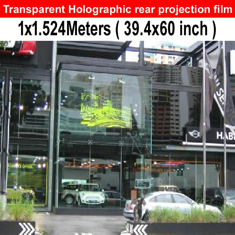 39.4X60INCH прозрачная голографическая задняя пленка для проектора с - Цена: 8 902,28 руб.
