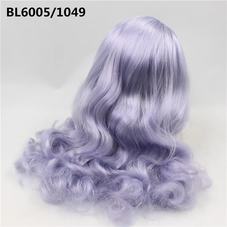 Blyth кукла ледяной RBL головы купол только парик волосы для DIY пользовательские куклы - Цвет: D