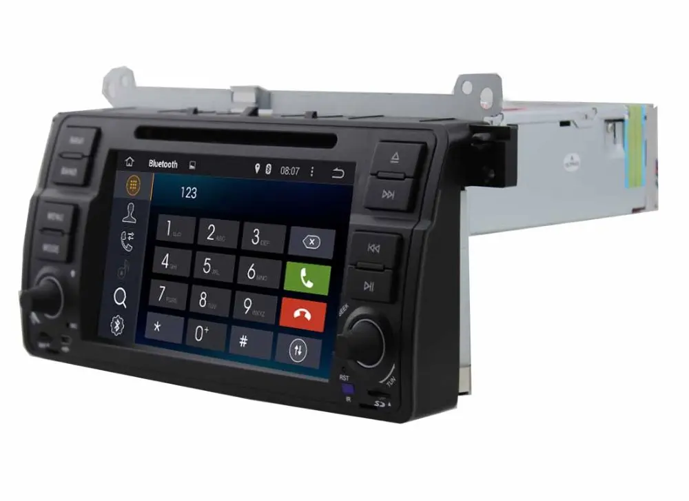 Четырехъядерный процессор dvd-плеер для BMW E46 Android 5.1 DVD GPS Navi Bluetooth радио RDS USB рулевое