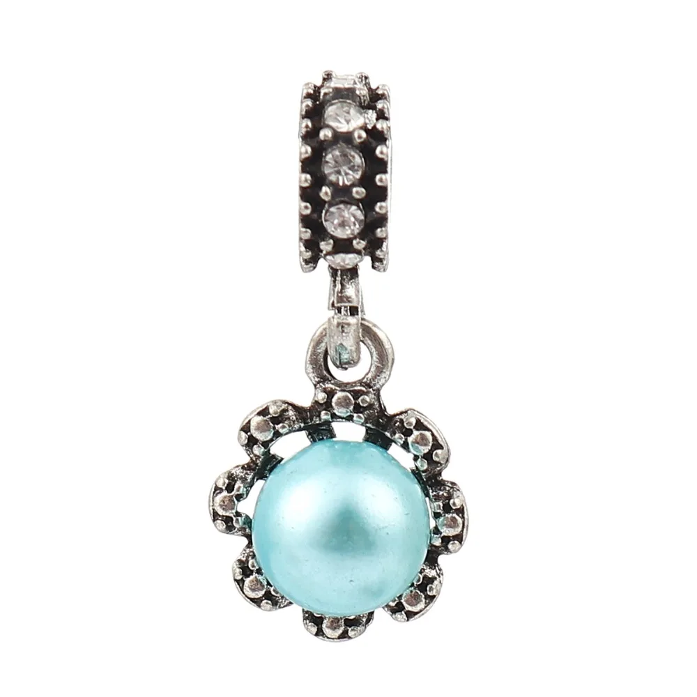 DoreenBeads европейский стиль бисер с подвеской шармом 24 мм (1 &quot) x 11 (3/8&quot) 5