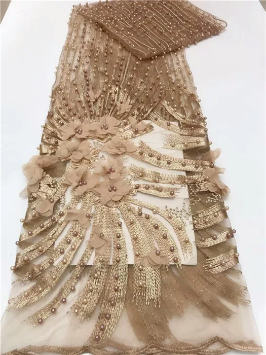 Новейшие зеленые Африканские кружева 2018 3d кружевной ткани свадьбы в нигерийском