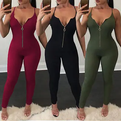 Женский комбинезон с v образным вырезом Клубная одежда для вечеринок брюки