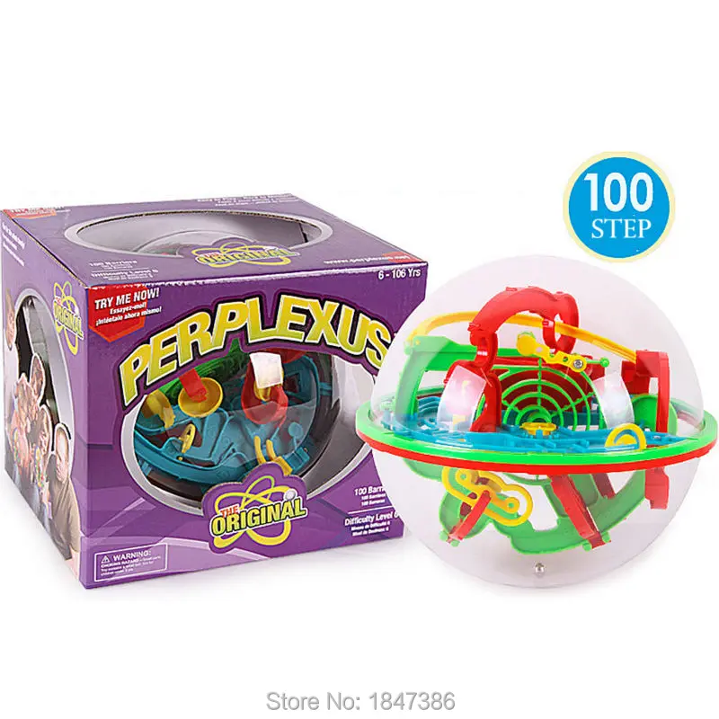 100 барьеры 19 см 3D волшебный Интеллектуальный шар пазл-пазл perplexus развивающие