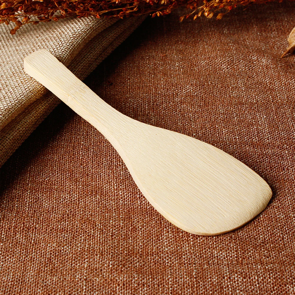 Новый DIY деревянная суши Лопатка для риса здоровый бамбук ложка кухонные