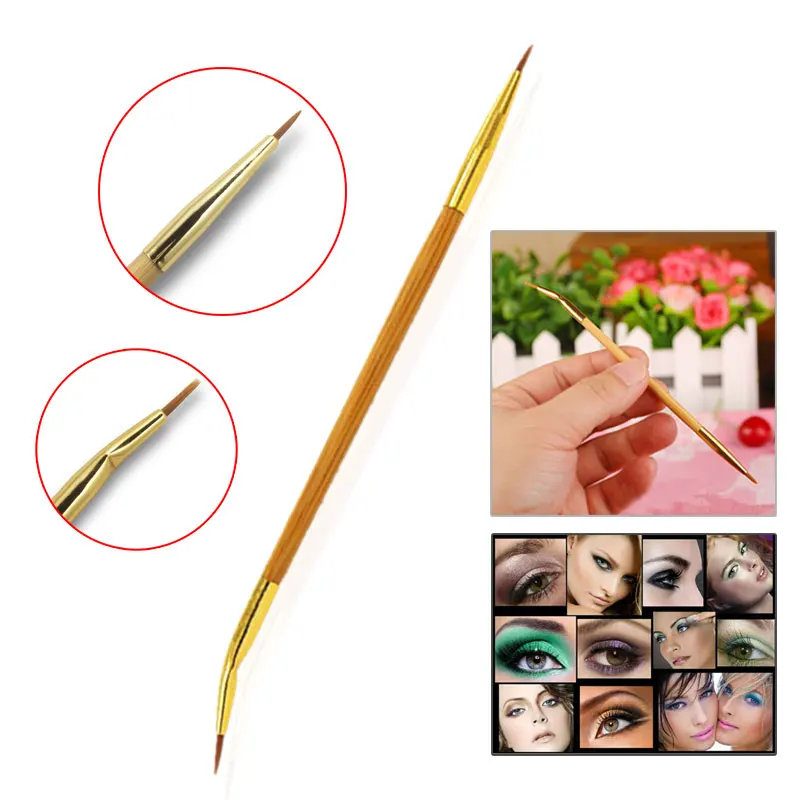 Профессиональные косметические двусторонние кисти для макияжа тени век