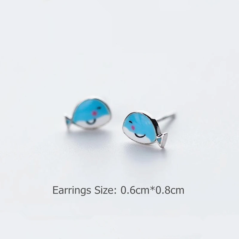 Милые серьги в виде животных оптовая продажа оригинальные гвоздики из серебра 925