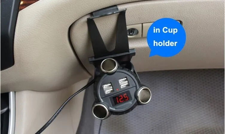 C30 самый мощный автомобильный адаптер в мире может точно отображать напряжение