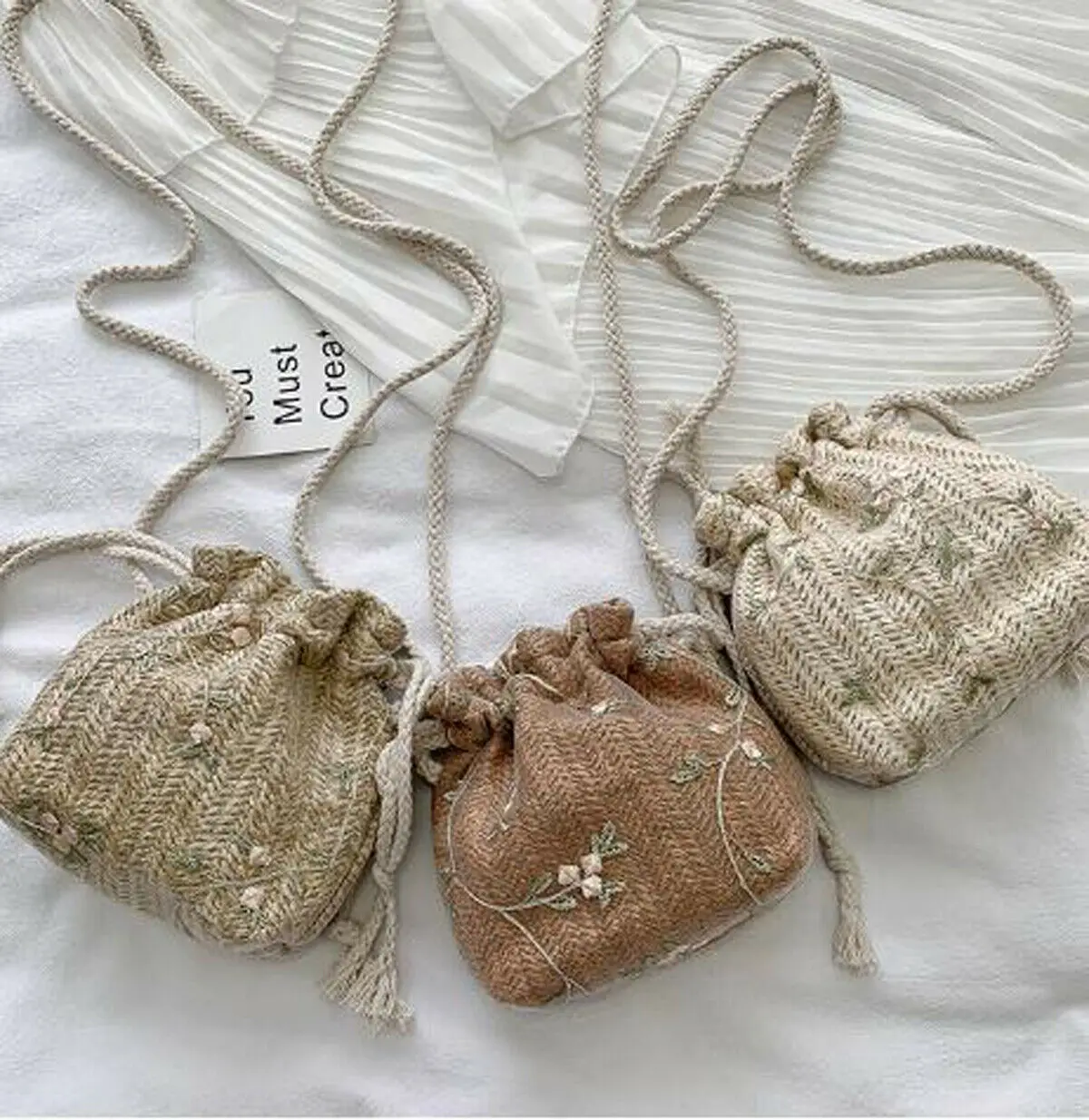 Плетеная Сумка ведро из ротанга соломенная сумка с цветочным принтом пляжная