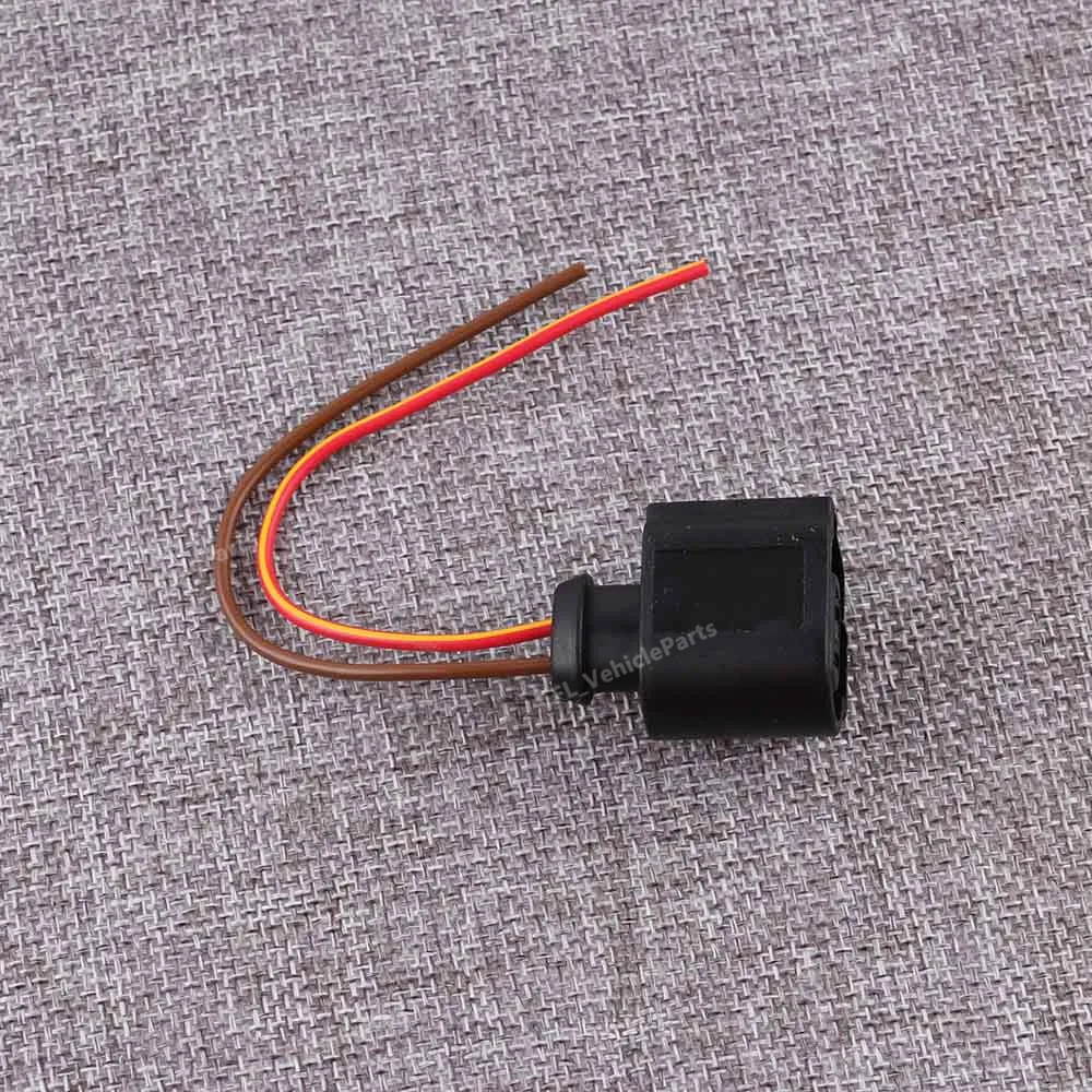 2 Pin Connector Plug Wiring Harness Cable Socket 1J0973722A For VW Beetle Passat Touareg CC Audi Q5 A4 A6 | Автомобили и