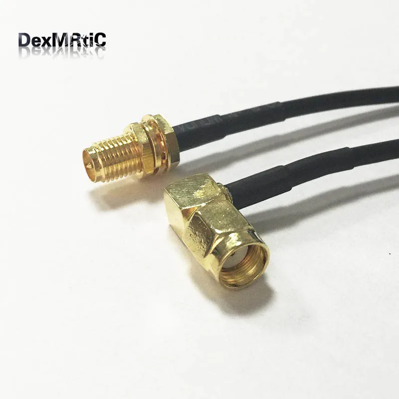 Новинка мужской выключатель под прямым углом Женский Разъем гайка ОТРЕЗОК