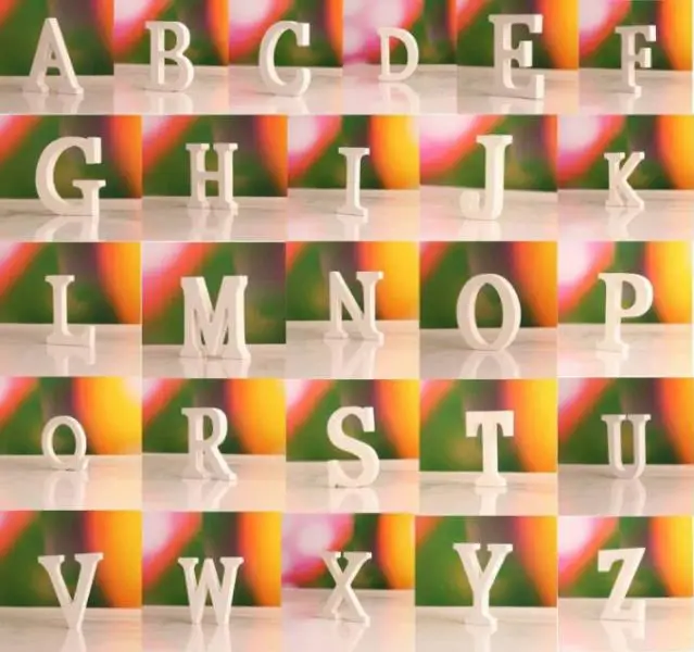 27 шт. белые деревянные буквы Английский алфавит слово персонализированное Имя