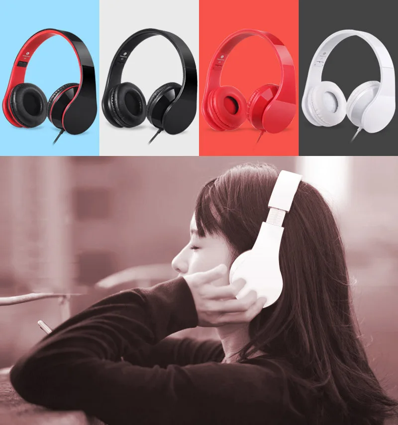 I60 Стерео Наушники Hi Fi над ухом головной шлем Легкий auriculares с mircrophone для мобильного